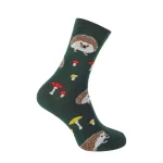 Cotton Socks "Need a Hedge-hug", Dark Green