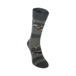 Cotton Socks "No Hurry, No Worry", Olive Green