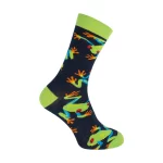 Cotton Socks "You Are Un-FROG-ettable", Navy Blue