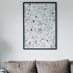 Giant coloring poster “latvian traditions”, 100 x 70cm