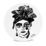Porcelain Plate "Girl", ⌀ 25 cm