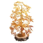 Amber Money Tree on a Birch Disc, 36 cm