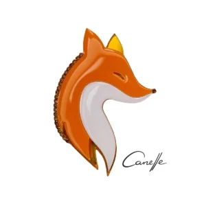 Plexiglass brooch - fox