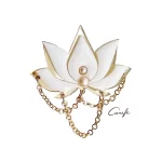 Plexiglass Brooch - Lotus