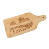 Kitchen Cutting Board "Latvia", Ethno, 26x11.5 cm
