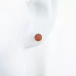 Amber Earrings “Bead”, Stud Closure