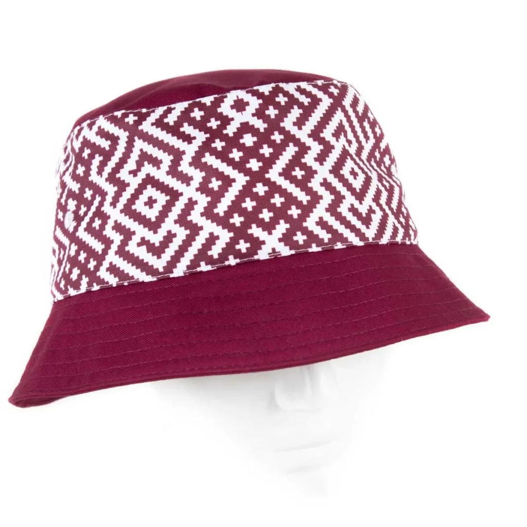 Panama hat with lielvardes belt pattern