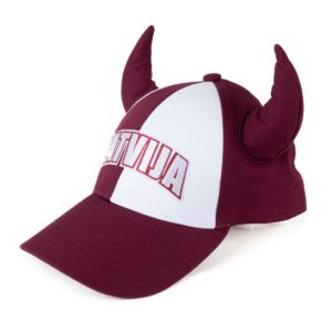Baseball cap latvija with horns, two-color