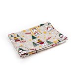 Linen Kitchen Towel with Bears, 47x70 cm