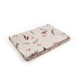 Linen Kitchen Towel with Birds, 47x70 cm