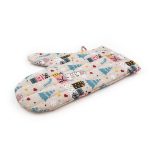Linen Oven Mitt with Bunny, 21x30 cm