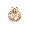 Wooden Christmas tree ornament "Luck", Ø 6.8 cm