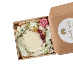 Aromatic soy wax candle, lemongrass, Ø 8.5 cm