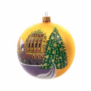 christmas-tree-ball-riga-town-hall-square-gold-l-1 Christmas tree ball "riga - town hall square", Ø 10 cm, gold