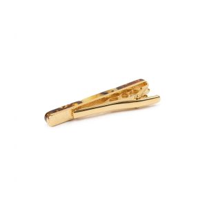 Amber necktie clip