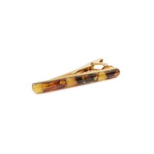 Amber necktie clip