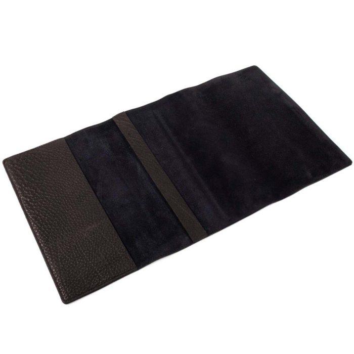 Genuine leather book cover, brown