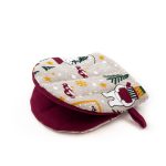 Linen Oven Mitt with Bears, 13x13 cm