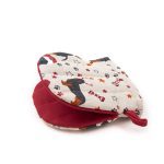 Linen Oven Mitt with Dogs, 13x13 cm