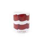 Mug with Flag of Latvia, "Latvija, Lettonie, Letland", 300 ml