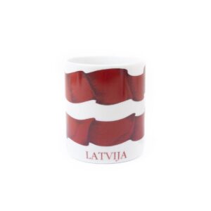 Mug with flag of latvia, "latvija, lettonie, letland", 300 ml