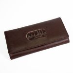 Women's Wallet from Genuine Leather, Latvia, Burgundy, 9.5 x 19 cm