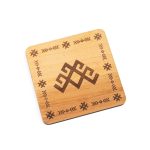 Wooden Coaster - Jumis, 9x9 cm