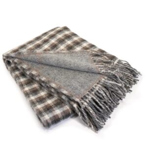 woolen-throw-blanket-with-pattern-grey-130×200-cm-2.jpg Woolen throw blanket with pattern, grey, 130x200 cm