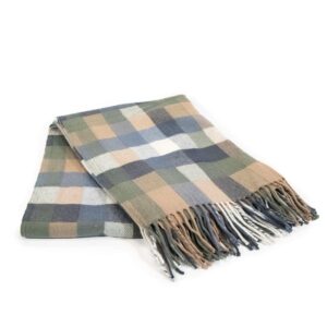 Woolen throw blanket with pattern, multi-color, 125x190 cm