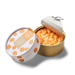 Can candle, caramel popcorn