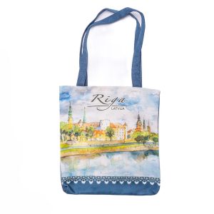 Cotton tote-bag “riga castle”, 32 x 34 cm