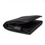 Genuine Leather Wallet, Black, 9 x 12 cm