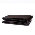 Genuine Leather Wallet, Brown, 9 x 12 cm