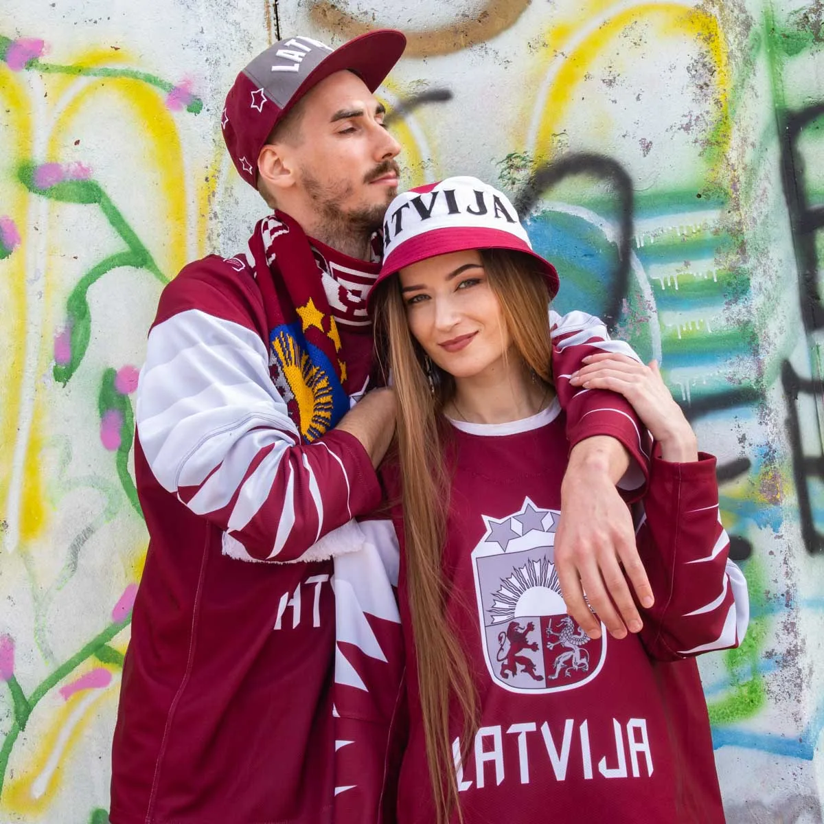 Hockey jersey latvija with coat of arms