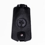 Key Holder in Genuine Leather, Riga Black Cat, Black
