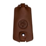 Key Holder in Genuine Leather, Riga Black Cat, Brown