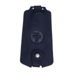 Key Holder in Genuine Leather, Riga Black Cat, Dark Blue