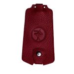 Key Holder in Genuine Leather, Riga Black Cat, Red