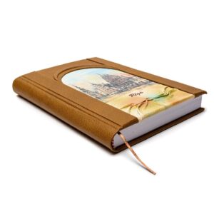 Leather notebook, riga, house of the blackheads, brown, 15 x 21 cm