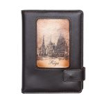 Leather Notebook, RIGA, House of the Blackheads, Dark Brown, 14 x 19.5 cm