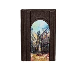 Leather Notebook, RIGA, Old Town, Dark Brown, 9.5 x 14 cm Leather notebook, riga, old town, dark brown, 9.5 x 14 cm
