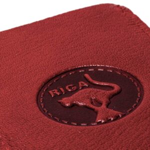 Small Leather Wallet-Insert for E-ticket, Riga Black Cat, Red, 7 x 10 cm Small leather wallet-insert for e-ticket, riga black cat, red, 7 x 10 cm