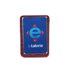 Small Textured Leather Wallet-Insert for E-ticket, Riga Black Cat, Dark Red, 7 x 10 cm Small textured leather wallet-insert for e-ticket, riga black cat, dark red, 7 x 10 cm