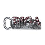 Magnet - Bottle Opener with Riga View, RIGA, Metallic