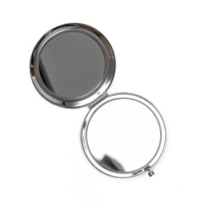 Pocket mirror - souvenir with latvian cities and coat of arms, 7 cm