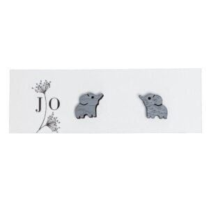 Small, Colourful Wooden Earrings “Elephant”, 1 cm Small, colourful wooden earrings "elephant", 1 cm