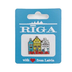 Souvenir pin three brother, riga