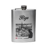 Stainless Steel Flask RIGA with City View, 235 ml