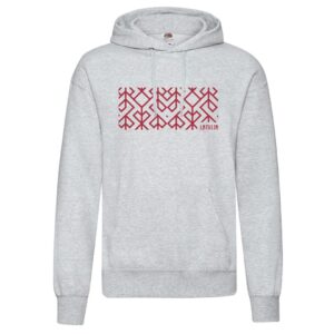 Unisex hoodie "the heart of life", latvija, grey