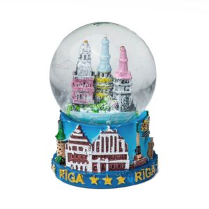Water ball with towers of the old town riga, 65 ml